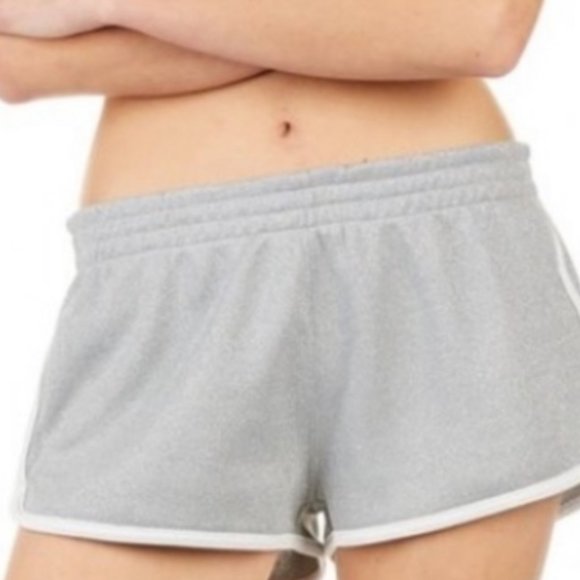 Converse Miley Cyrus Boxy Shorts Silver Grey Glitter Women's Size L 10008667-A02 - Picture 3 of 6